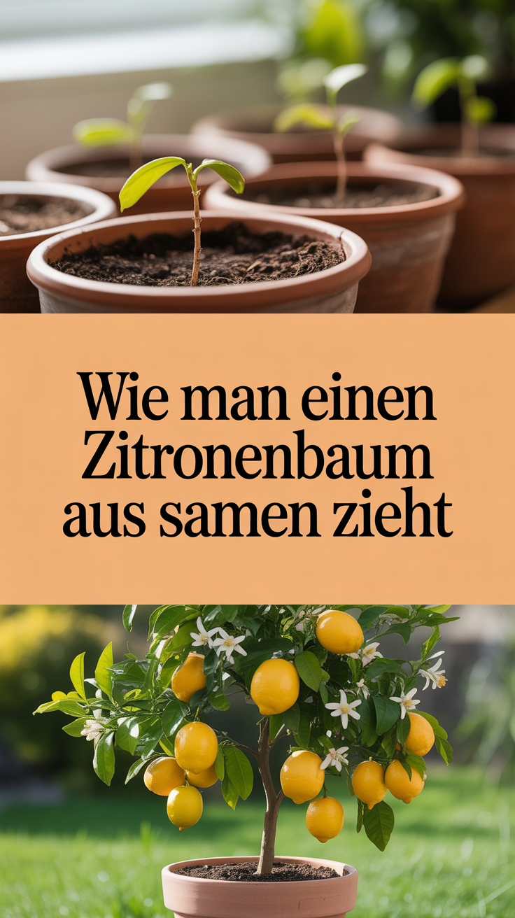 Wie man einen Zitronenbaum aus Samen zieht