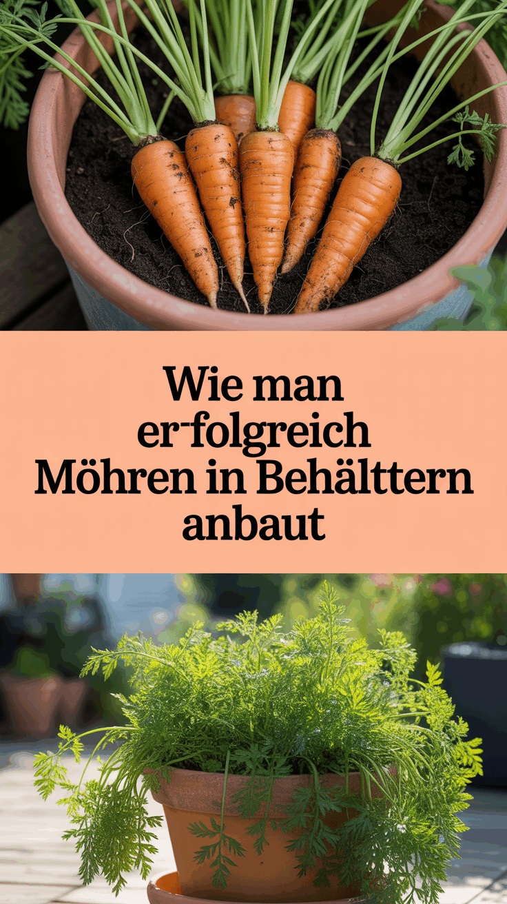 Wie man erfolgreich Möhren in Behältern anbaut