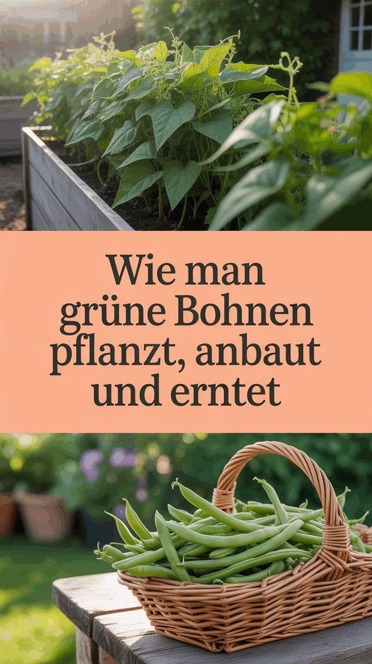Wie man grüne Bohnen pflanzt, anbaut und erntet