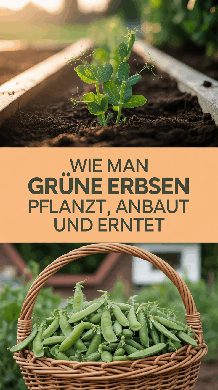 Wie man grüne Erbsen pflanzt, anbaut und erntet