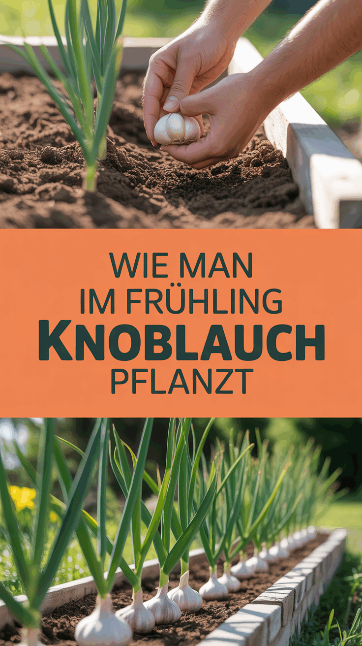 Wie man im Frühling Knoblauch pflanzt