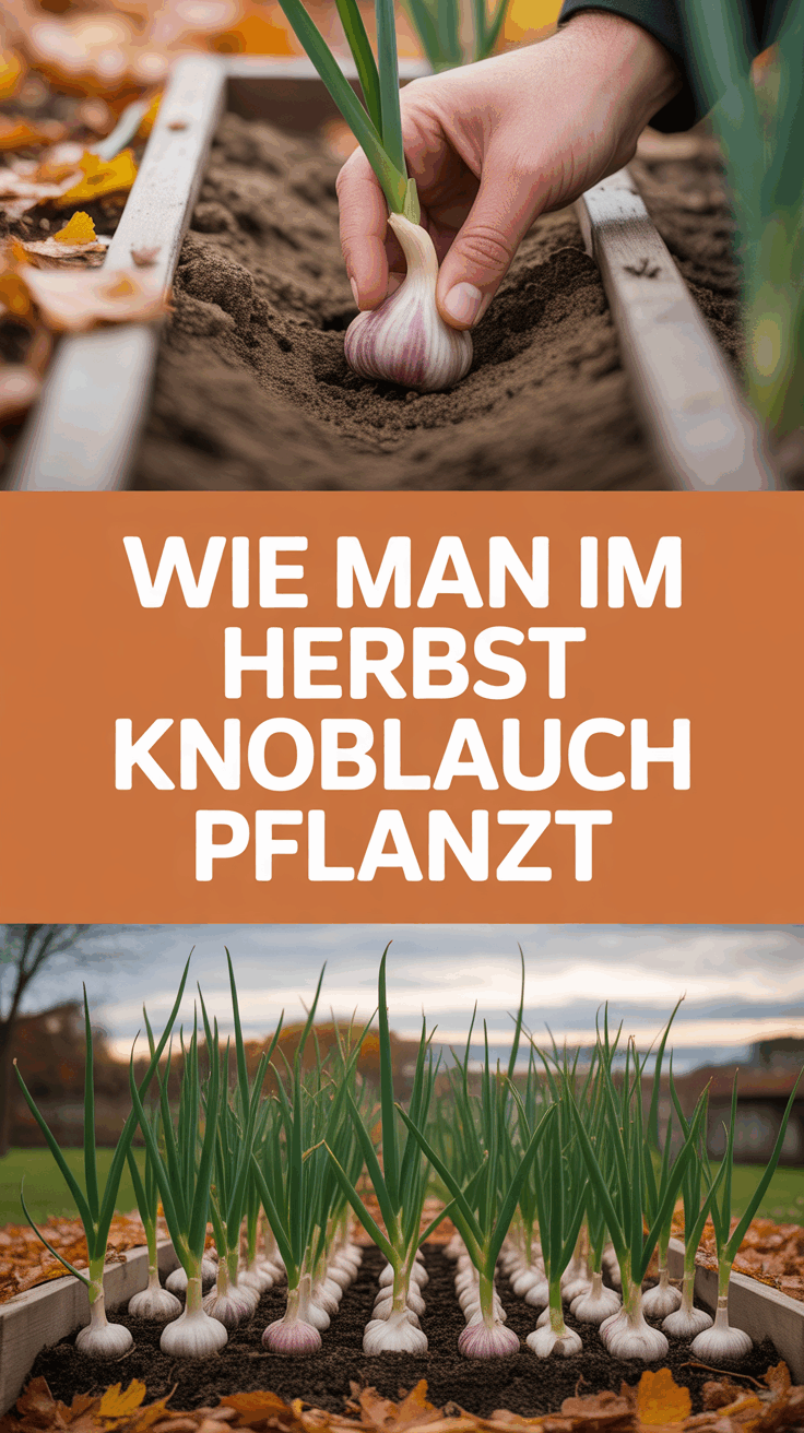 Wie man im Herbst Knoblauch pflanzt