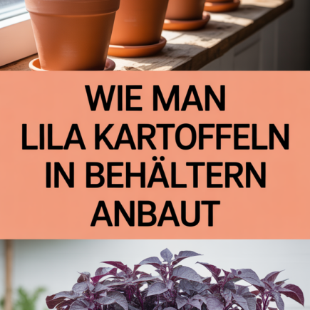 Wie man lila Kartoffeln in Behältern anbaut