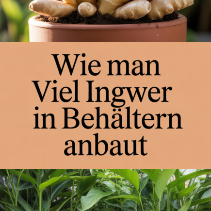 Wie man viel Ingwer in Behältern anbaut