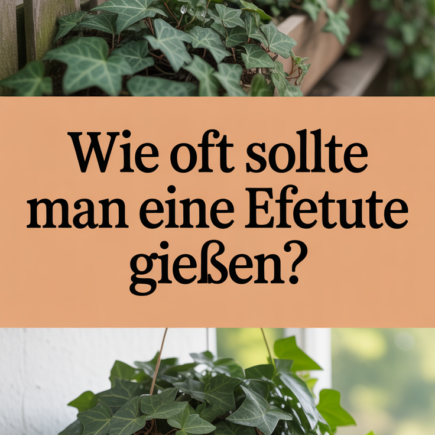 Wie oft sollte man eine Efeutute gießen?