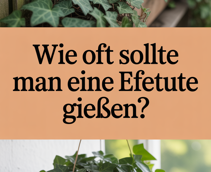 Wie oft sollte man eine Efeutute gießen?