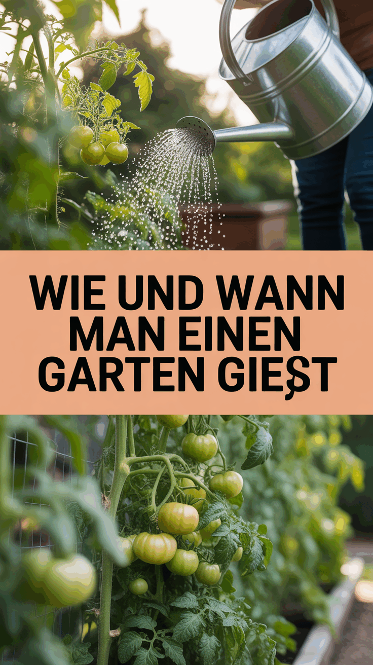 Wie und wann man einen Garten gießt