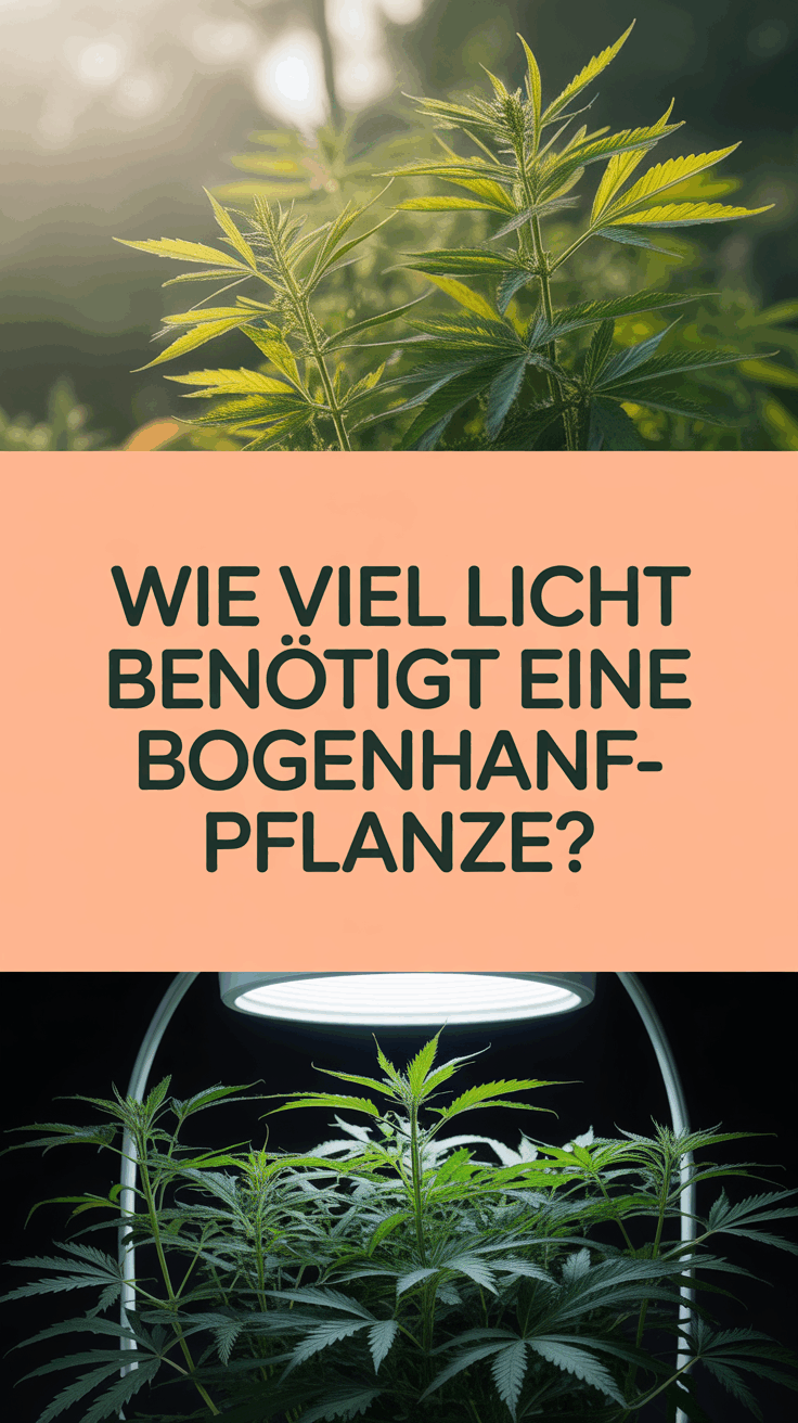 Wie viel Licht benötigt eine Bogenhanf-Pflanze?