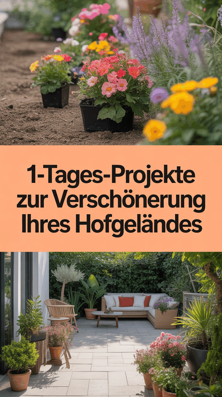 1-Tages-Projekte zur Verschönerung Ihres Hofgeländes