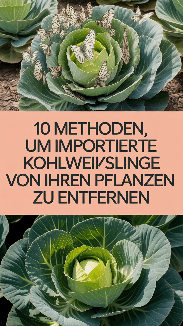 10 Methoden, um importierte Kohlweißlinge von Ihren Pflanzen zu entfernen