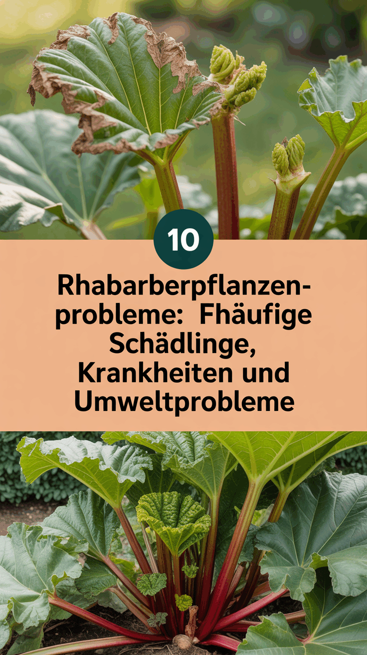 10 Rhabarberpflanzen-Probleme: Häufige Schädlinge, Krankheiten und Umweltprobleme