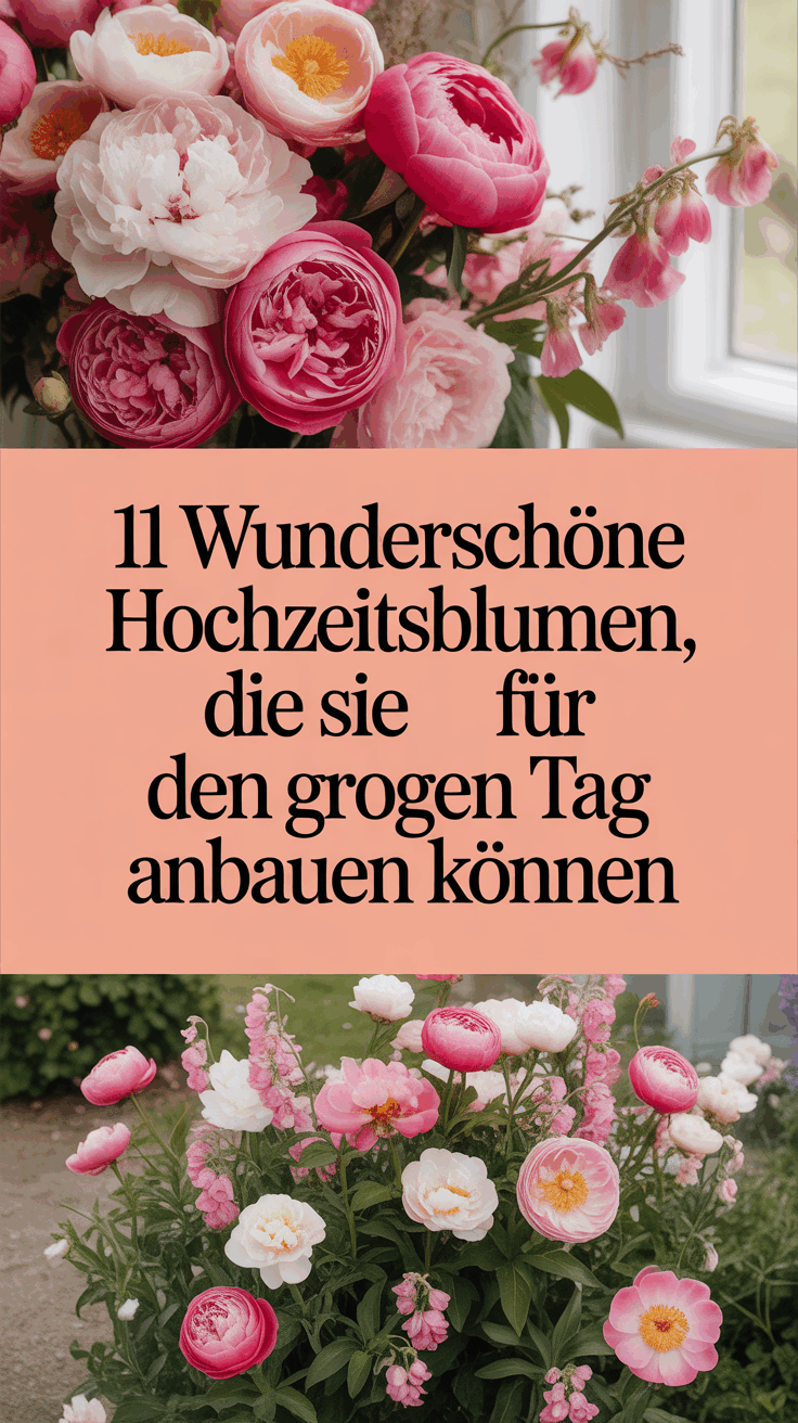 11 Wunderschöne Hochzeitsblumen, die Sie für den großen Tag anbauen können