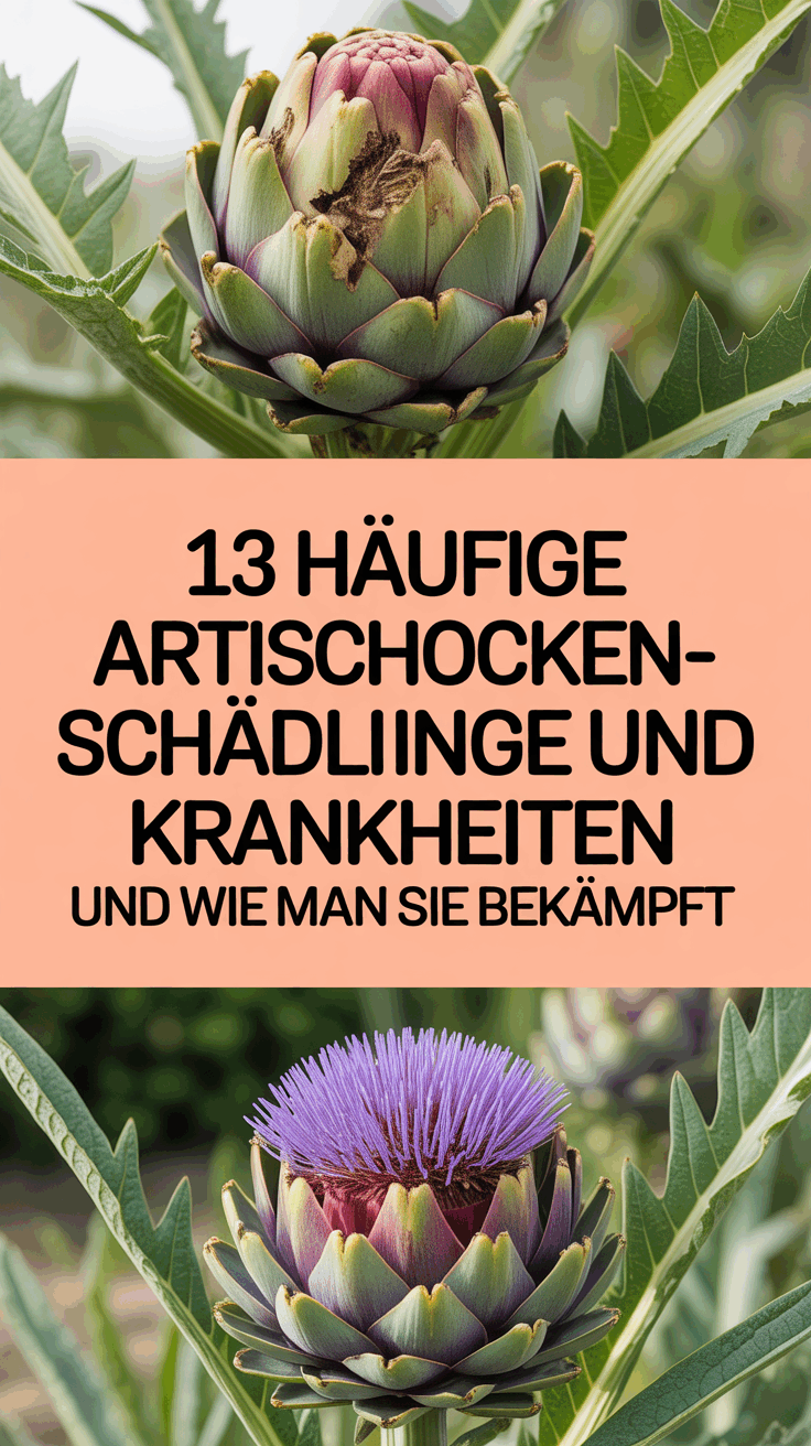 13 Häufige Artischocken-Schädlinge und Krankheiten und wie man sie bekämpft