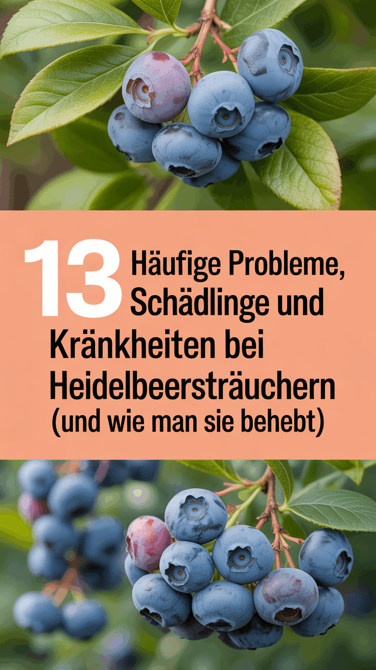 13 Häufige Probleme, Schädlinge und Krankheiten bei Heidelbeersträuchern (und wie man sie behebt)