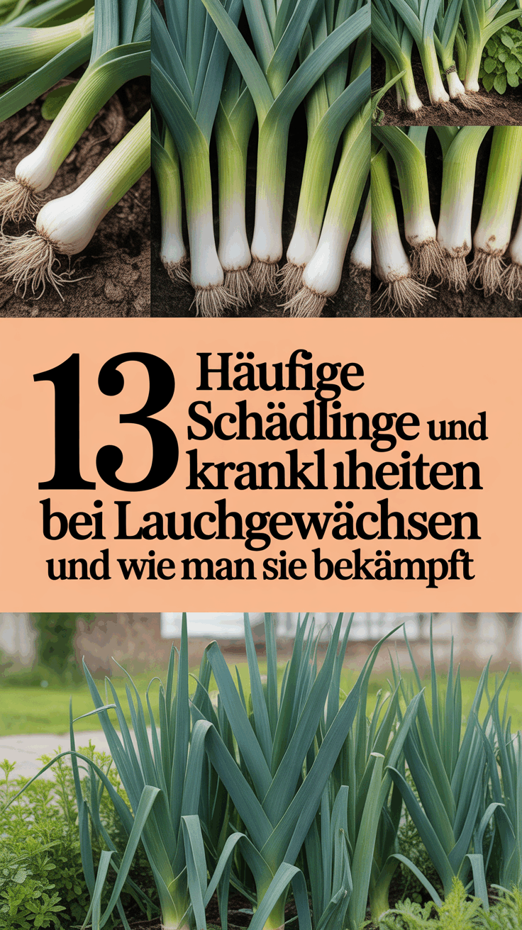 13 Häufige Schädlinge und Krankheiten bei Lauchgewächsen und wie man sie bekämpft