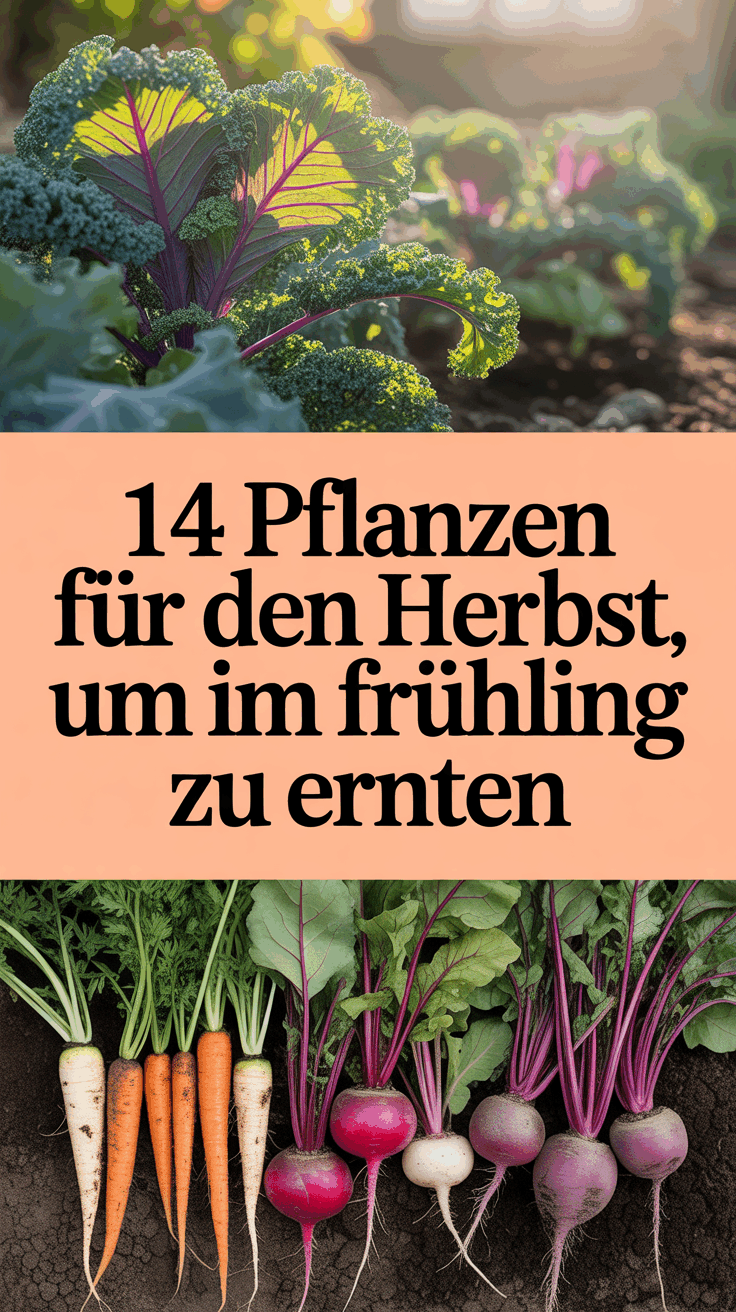 14 Pflanzen für den Herbst, um im Frühling zu ernten