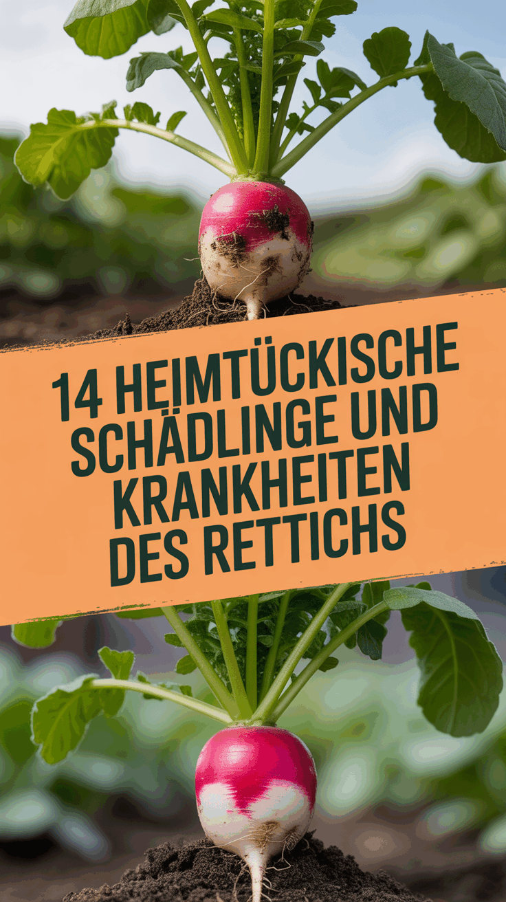 14 heimtückische Schädlinge und Krankheiten des Rettichs