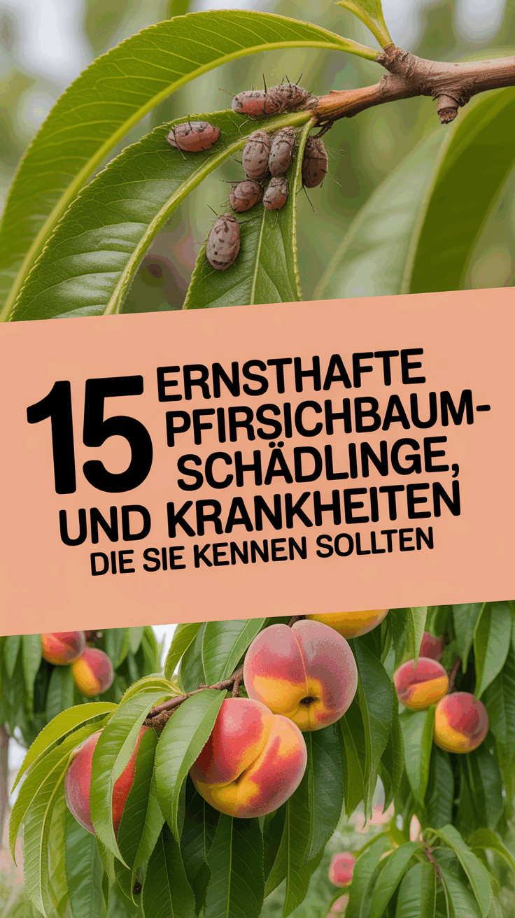 15 Ernsthafte Pfirsichbaum-Schädlinge und Krankheiten, die Sie kennen sollten