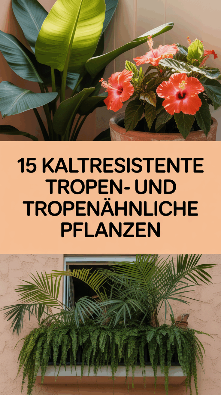 15 Kaltresistente Tropen- und Tropenähnliche Pflanzen