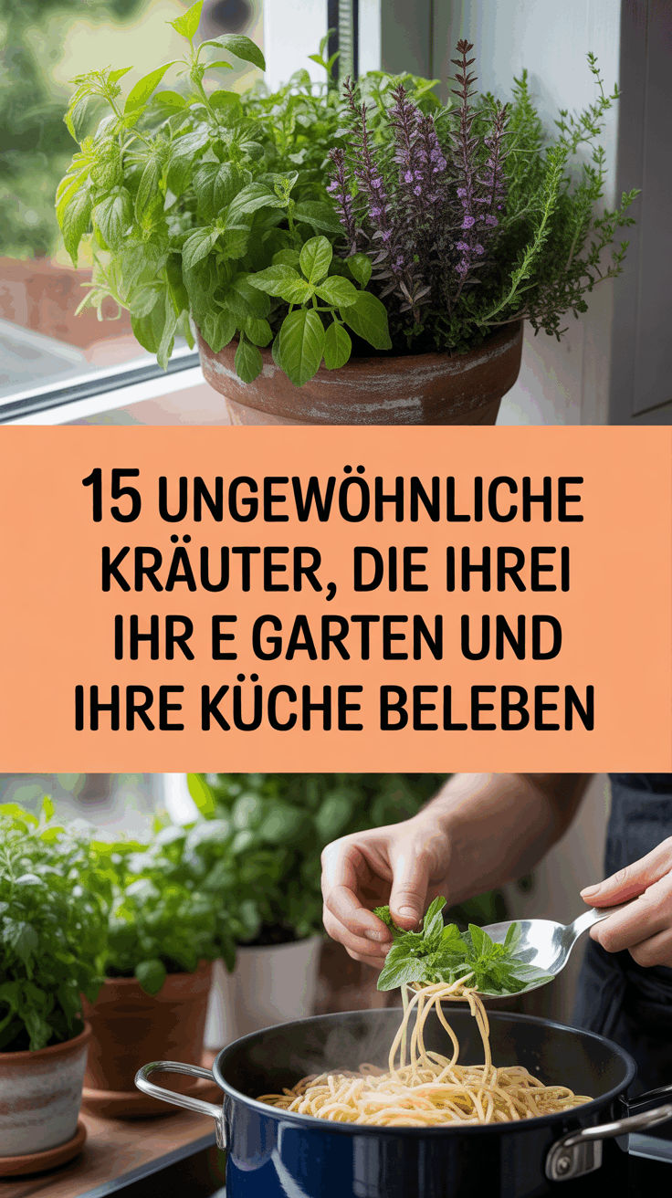 15 ungewöhnliche Kräuter, die Ihren Garten und Ihre Küche beleben