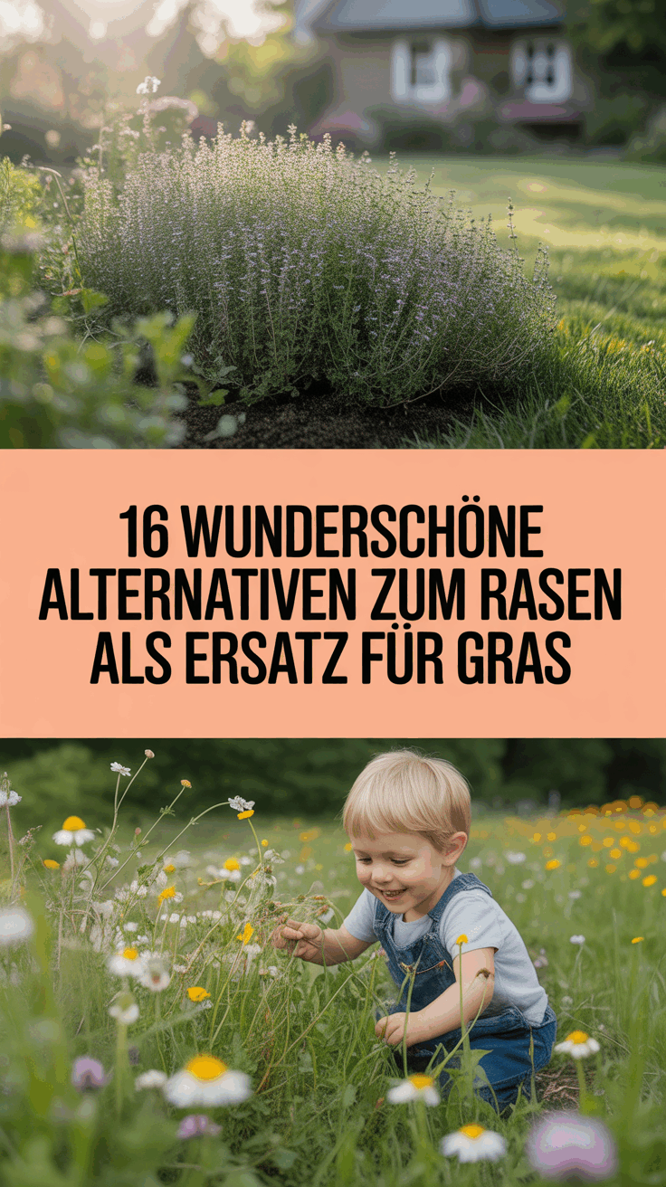 16 wunderschöne Alternativen zum Rasen als Ersatz für Gras