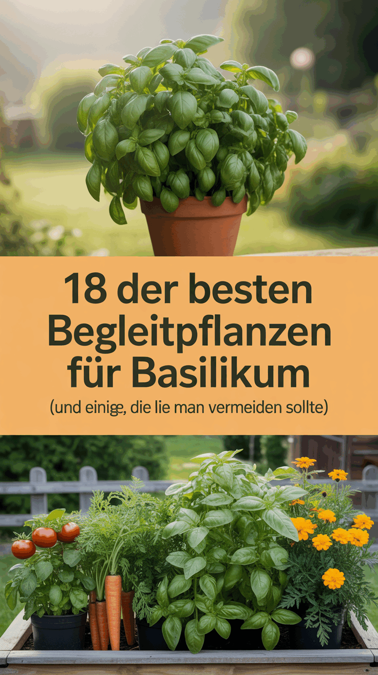 18 der besten Begleitpflanzen für Basilikum (und einige, die man vermeiden sollte)