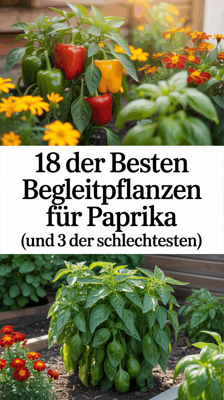 18 der besten Begleitpflanzen für Paprika (und 3 der schlechtesten)