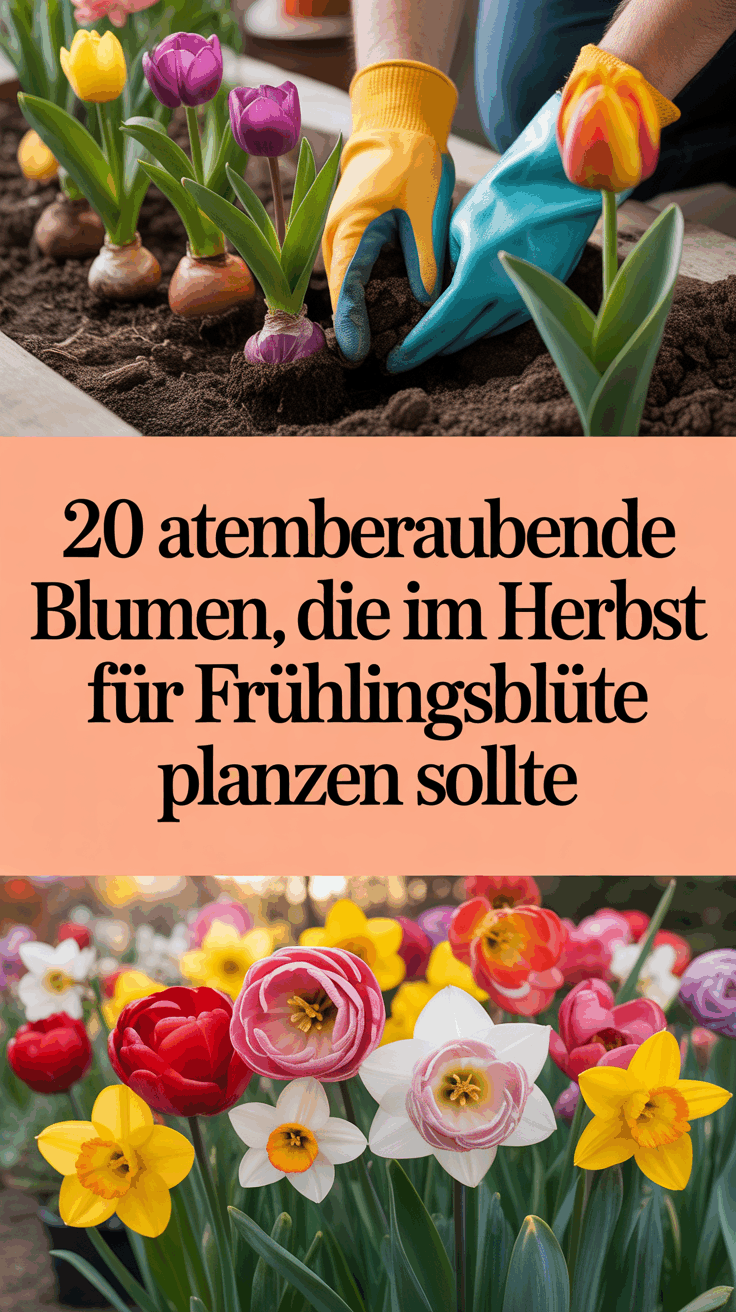 20 Atemberaubende Blumen, die man im Herbst für Frühlingsblüte pflanzen sollte