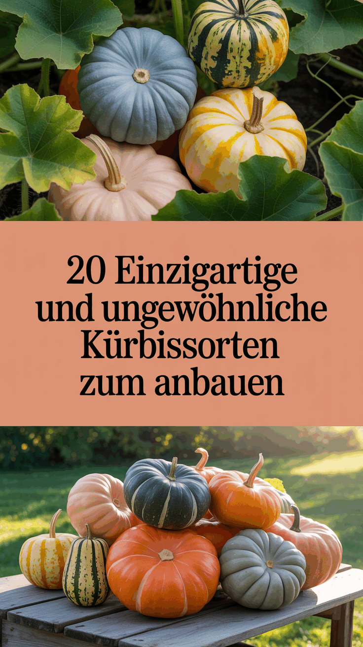 20 Einzigartige und Ungewöhnliche Kürbissorten zum Anbauen