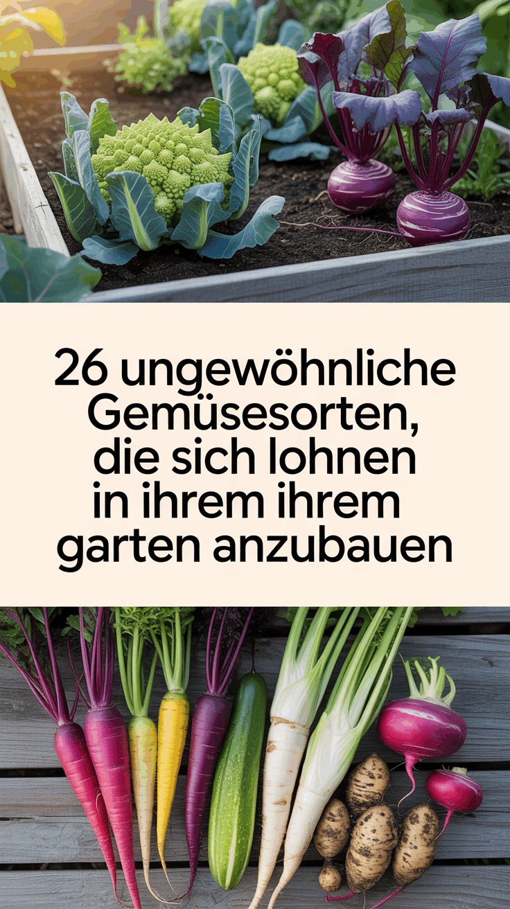 26 ungewöhnliche Gemüsesorten, die sich lohnen in Ihrem Garten anzubauen