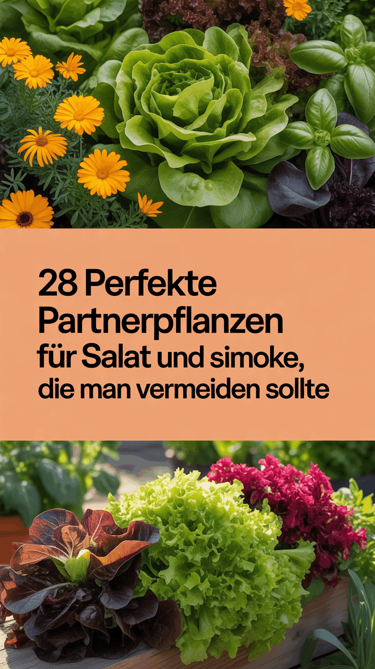 28 perfekte Partnerpflanzen für Salat und einige, die man vermeiden sollte