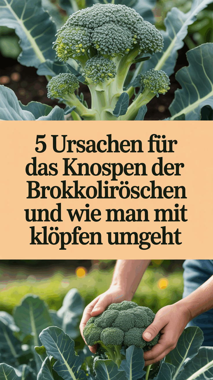 5 Ursachen für das Knospen der Brokkoliröschen und wie man mit kleinen Köpfen umgeht