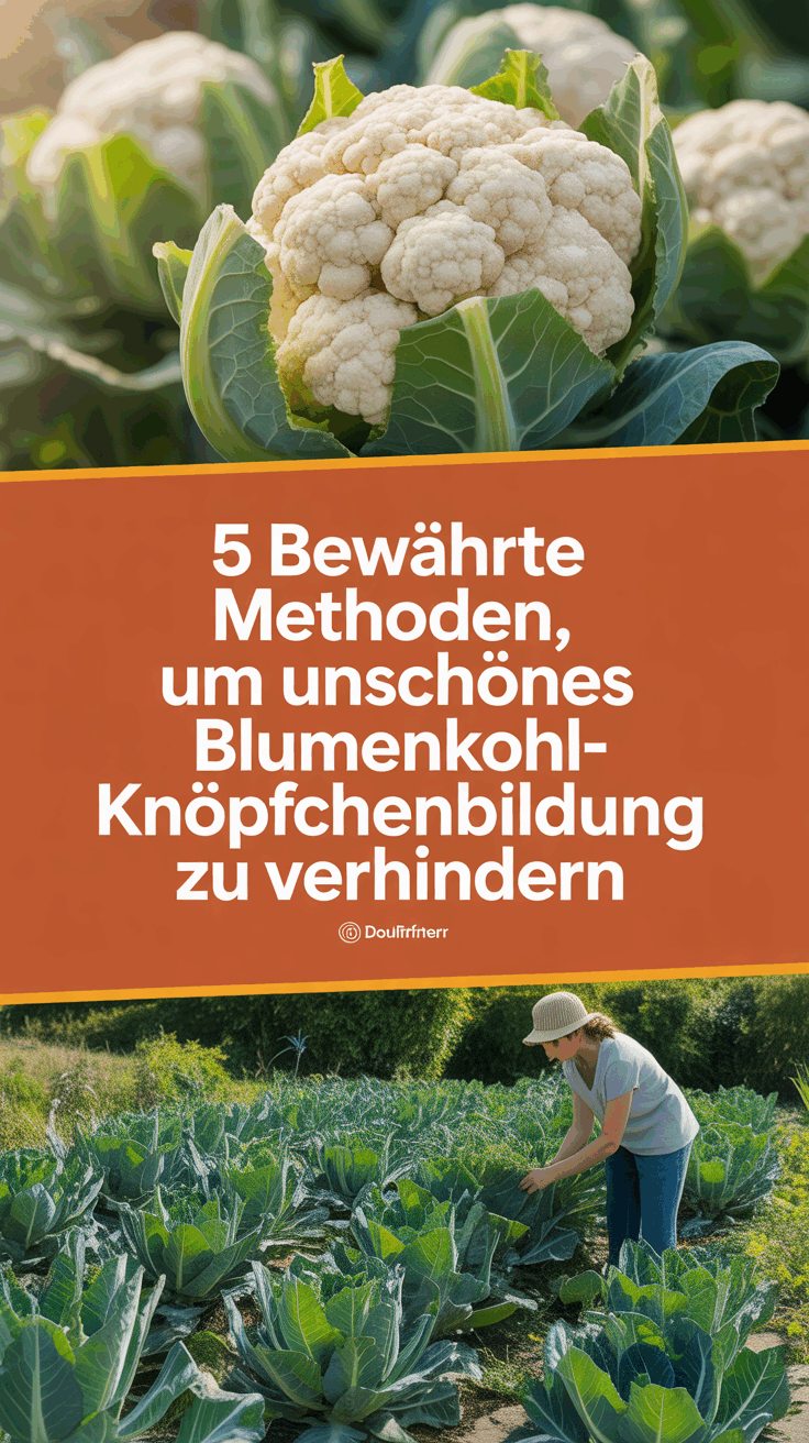 5 bewährte Methoden, um unschönes Blumenkohl-Knöpfchenbildung zu verhindern