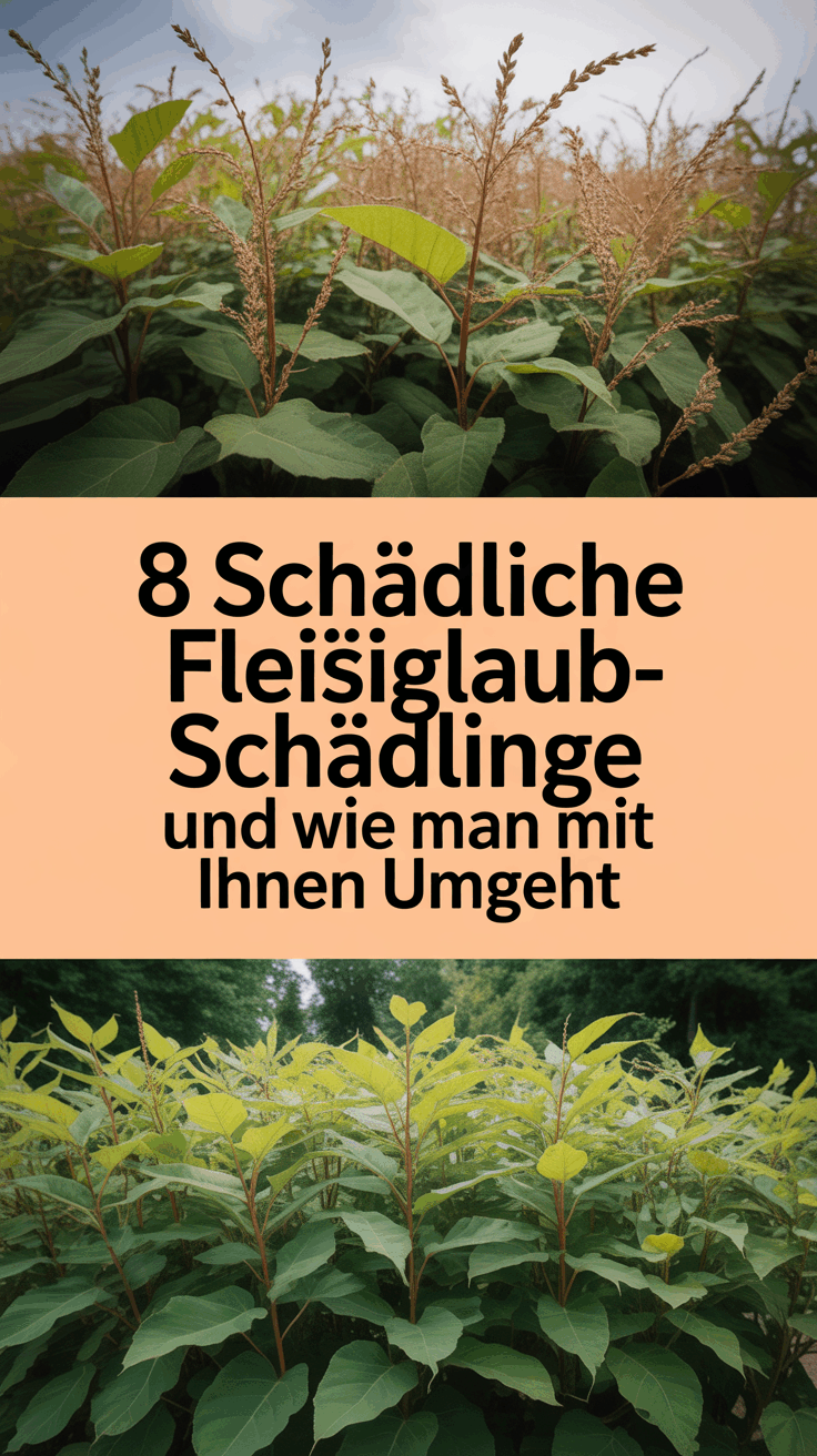8 Schädliche Fleißiglaub-Schädlinge und wie man mit ihnen umgeht