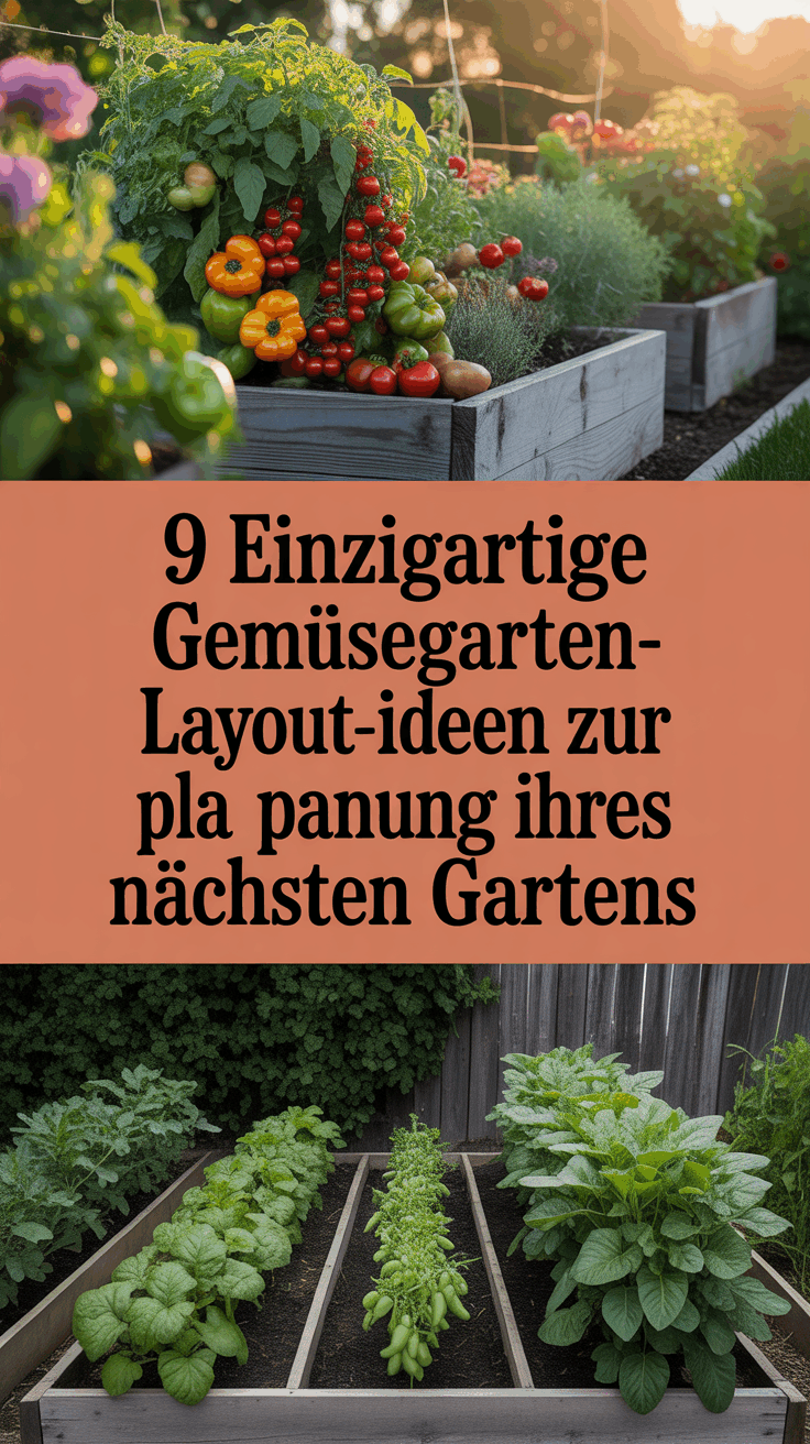 9 Einzigartige Gemüsegarten-Layout-Ideen zur Planung Ihres nächsten Gartens