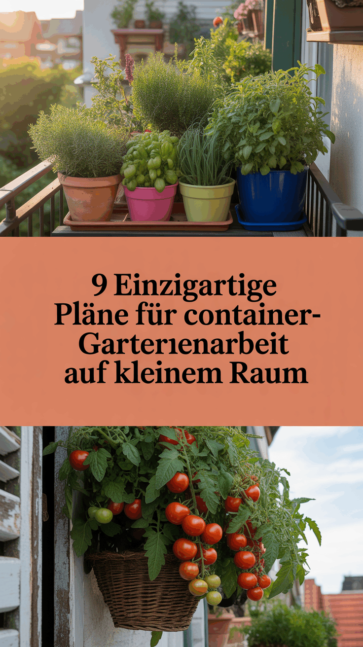 9 Einzigartige Pläne für Container-Gartenarbeit auf kleinem Raum