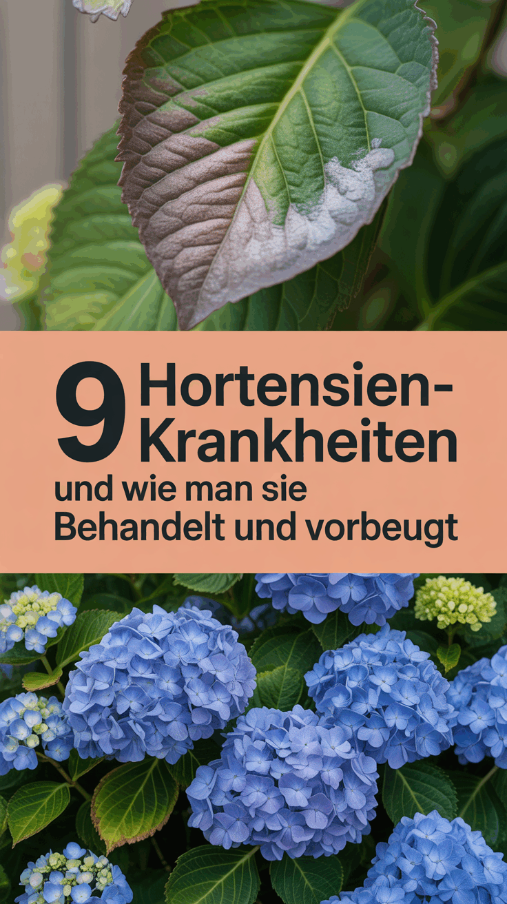 9 Hortensienkrankheiten und wie man sie behandelt und vorbeugt