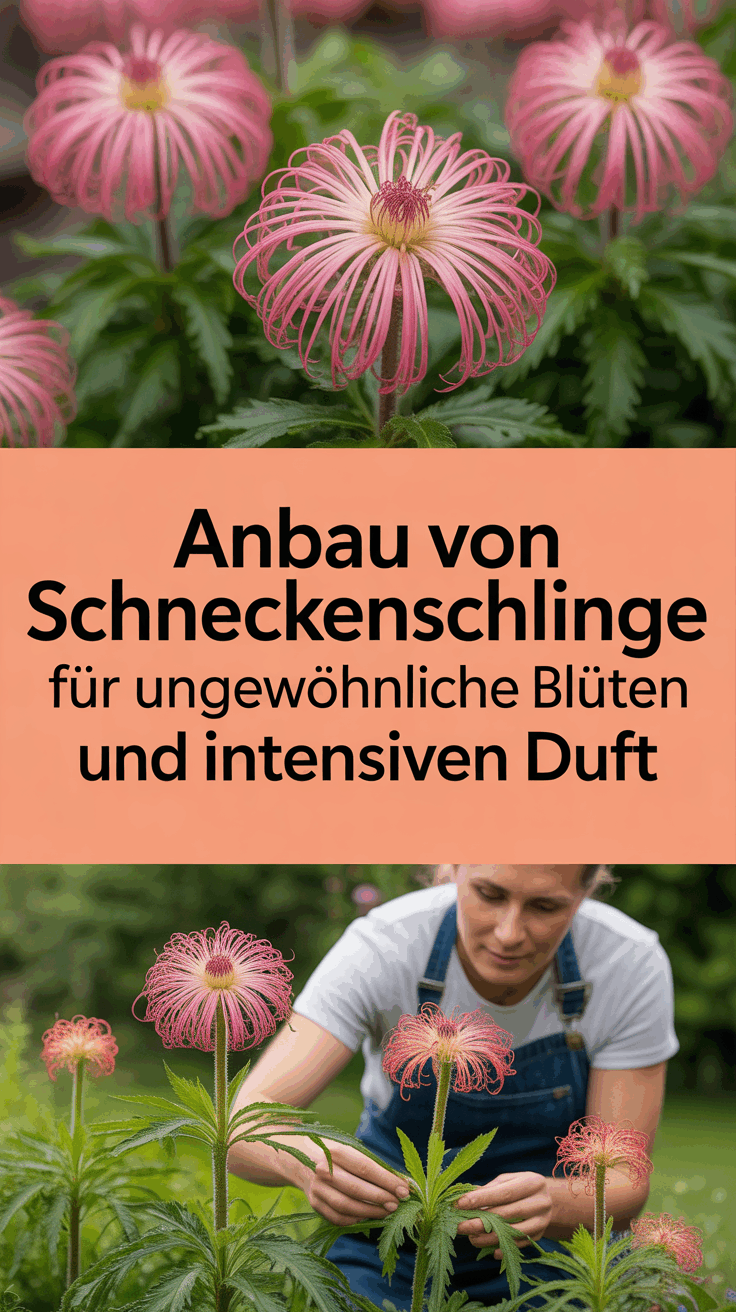 Anbau von Schneckenschlinge für ungewöhnliche Blüten und intensiven Duft