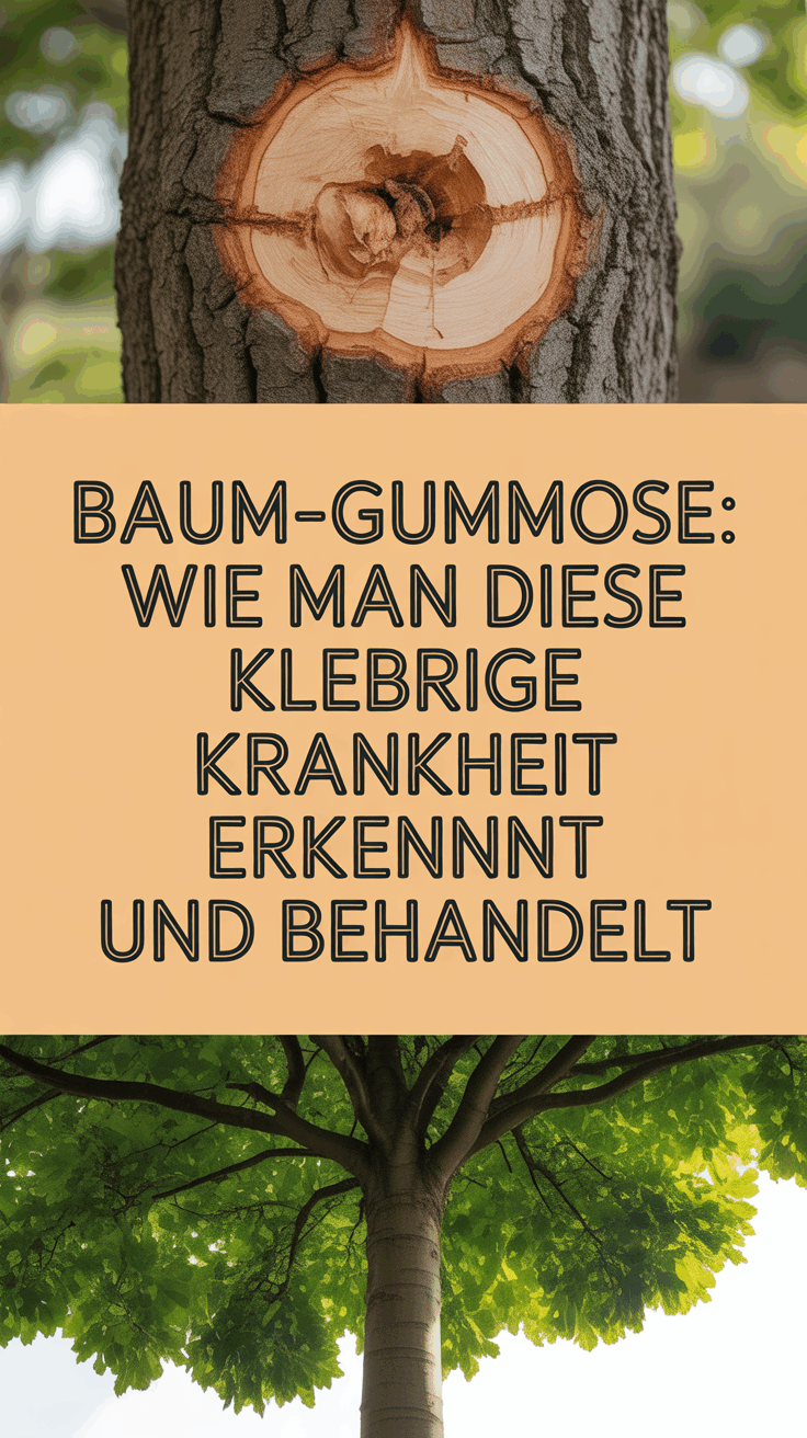 Baum-Gummose: Wie man diese klebrige Krankheit erkennt und behandelt