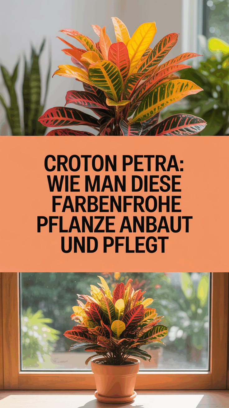 Croton Petra: Wie man diese farbenfrohe Pflanze anbaut und pflegt