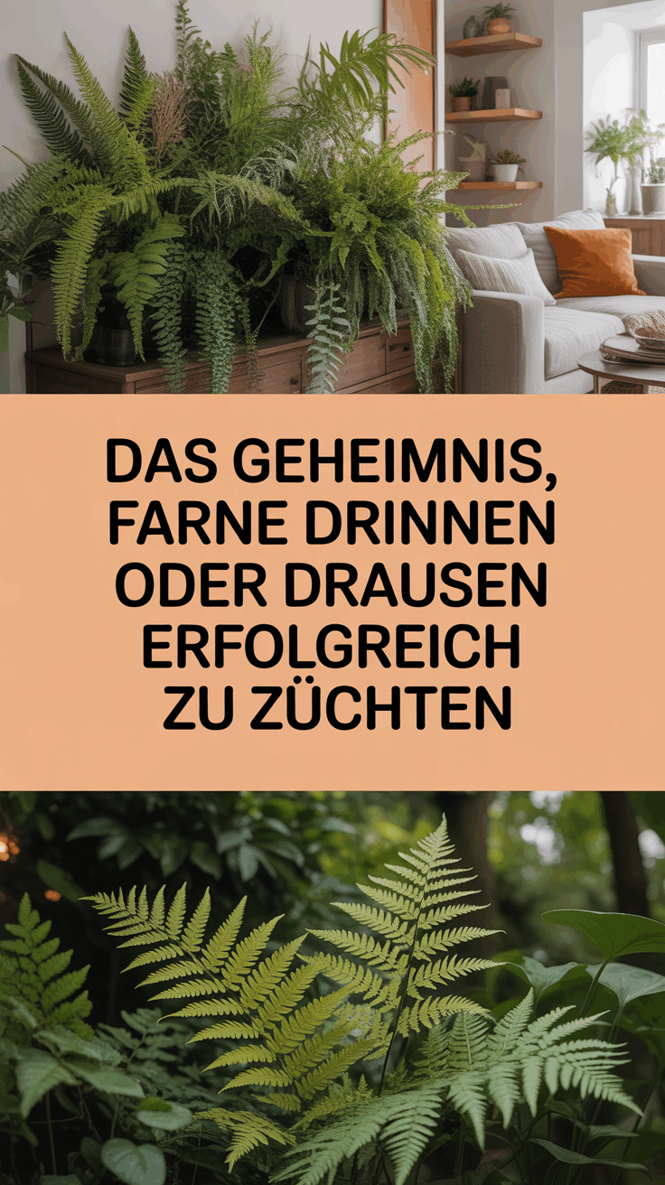 Das Geheimnis, Farne drinnen oder draußen erfolgreich zu züchten