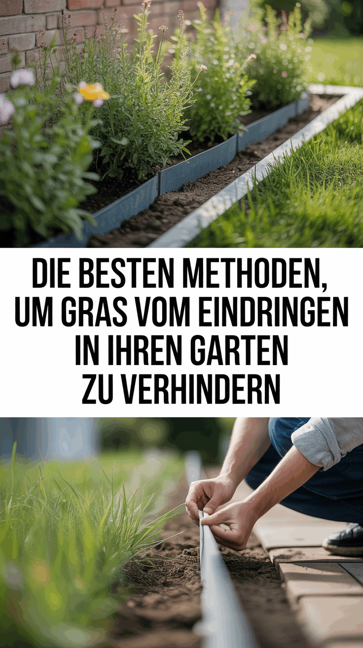 Die besten Methoden, um Gras vom Eindringen in Ihren Garten zu verhindern