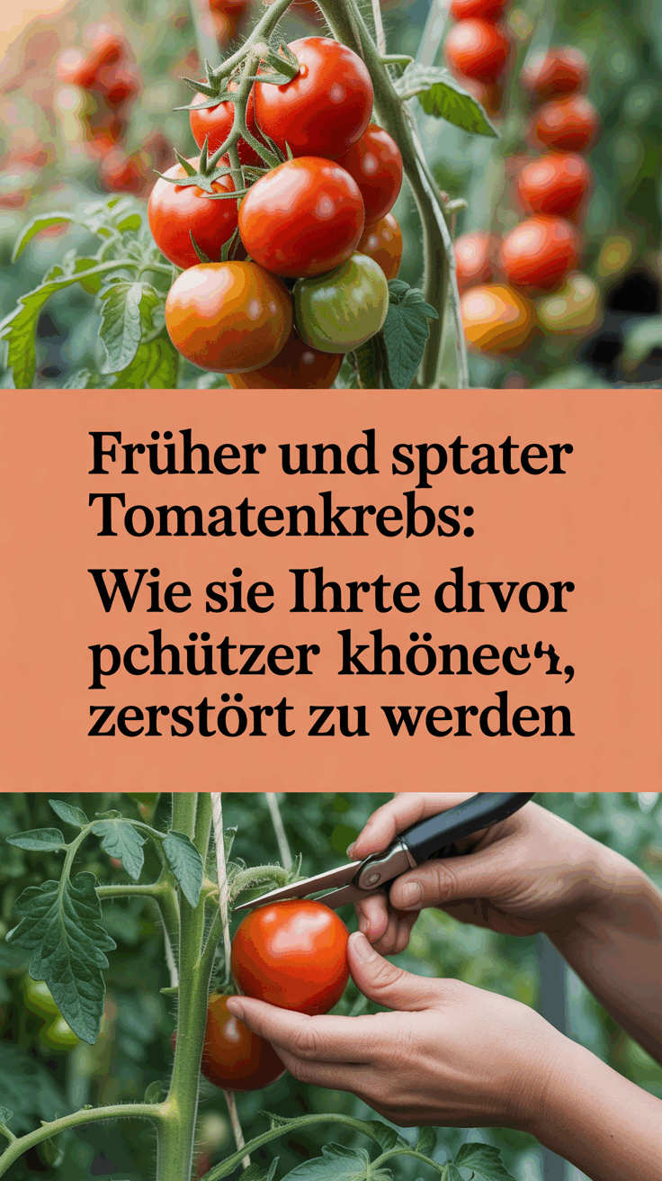 Früher und Später Tomatenkrebs: Wie Sie Ihre Ernte davor schützen können, zerstört zu werden