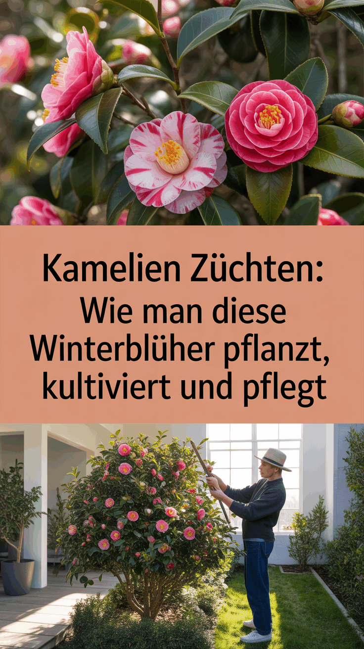 Kamelien züchten: Wie man diese Winterblüher pflanzt, kultiviert und pflegt