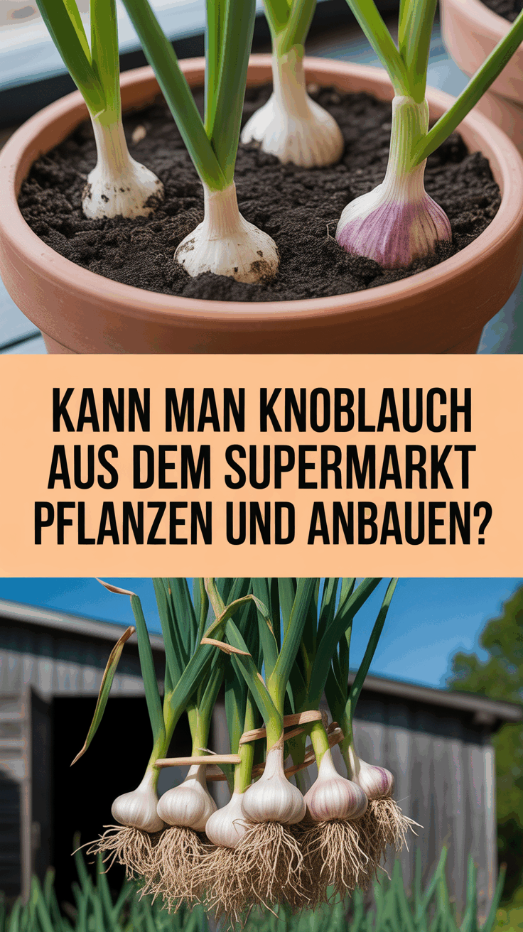 Kann man Knoblauch aus dem Supermarkt pflanzen und anbauen?