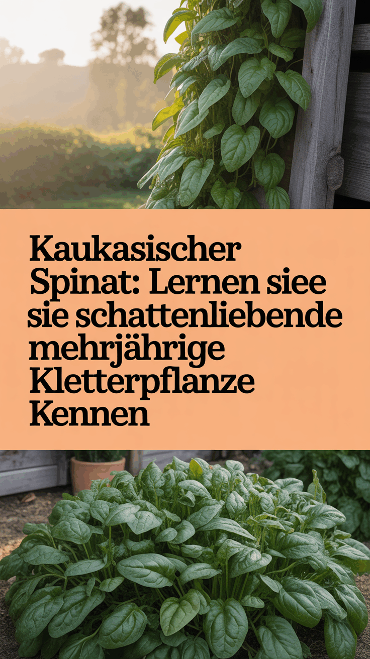 Kaukasischer Spinat: Lernen Sie diese schattenliebende mehrjährige Kletterpflanze kennen