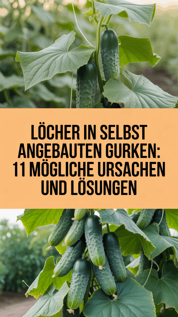 Löcher in selbst angebauten Gurken: 11 mögliche Ursachen und Lösungen