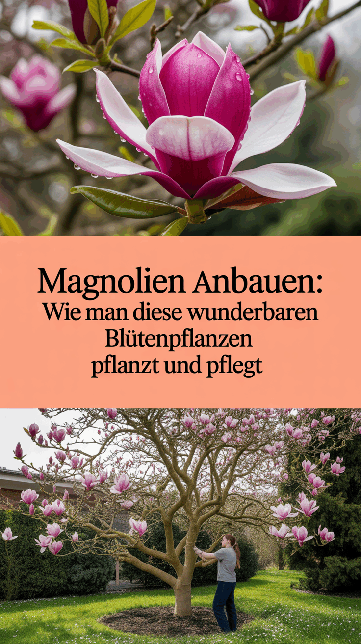 Magnolien anbauen: Wie man diese wunderbaren Blütenpflanzen pflanzt und pflegt