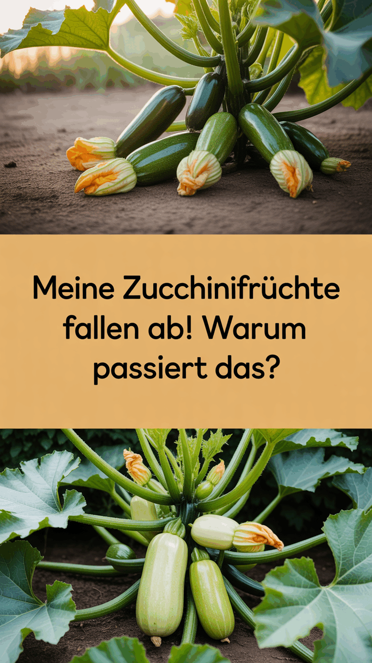Meine Zucchinifrüchte fallen ab! Warum passiert das?
