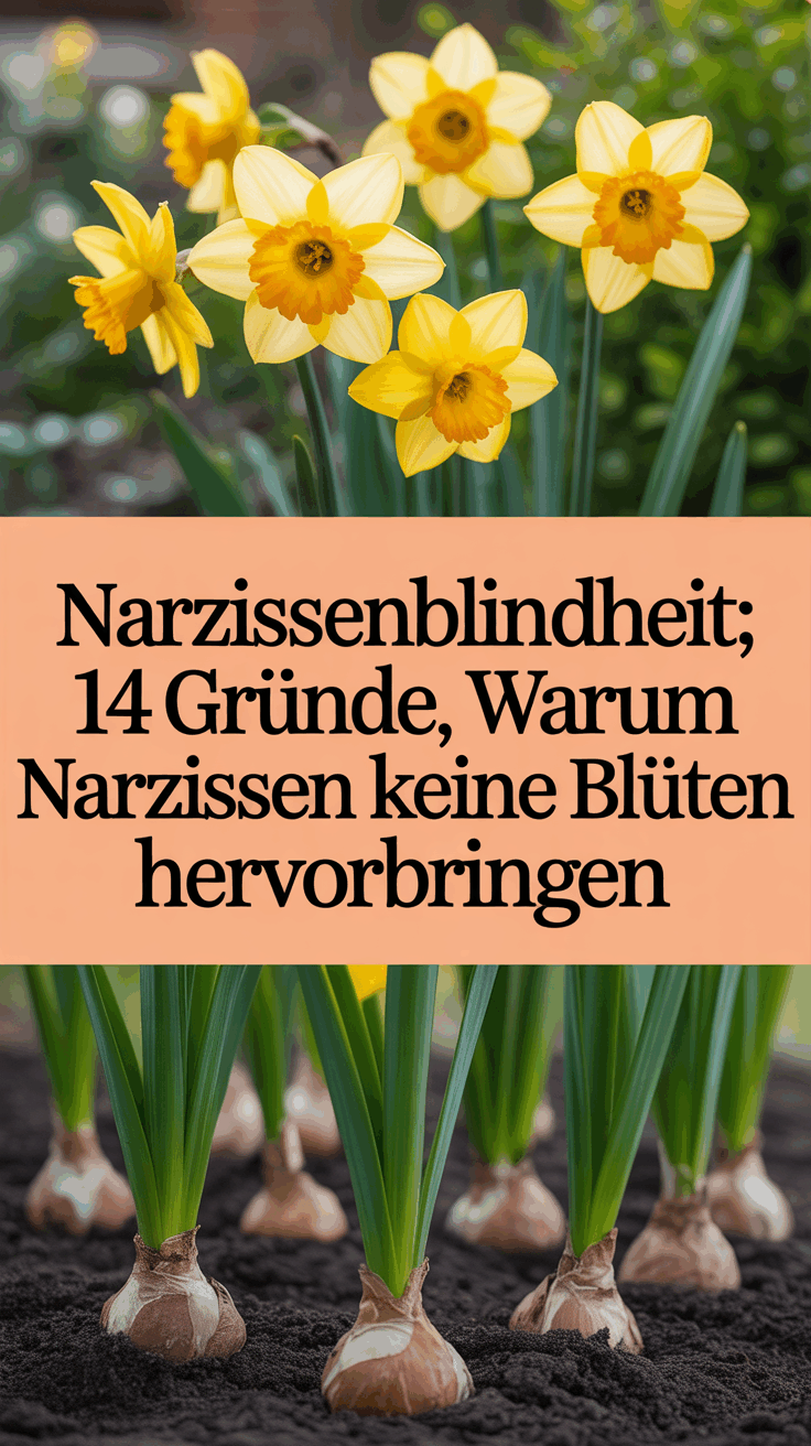 Narzissenblindheit: 14 Gründe, warum Narzissen keine Blüten hervorbringen